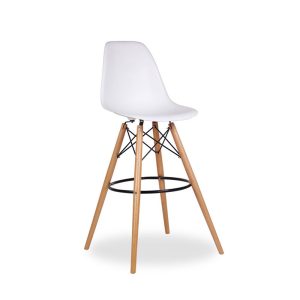 Wooden high chair legs and plastic seat BF100H